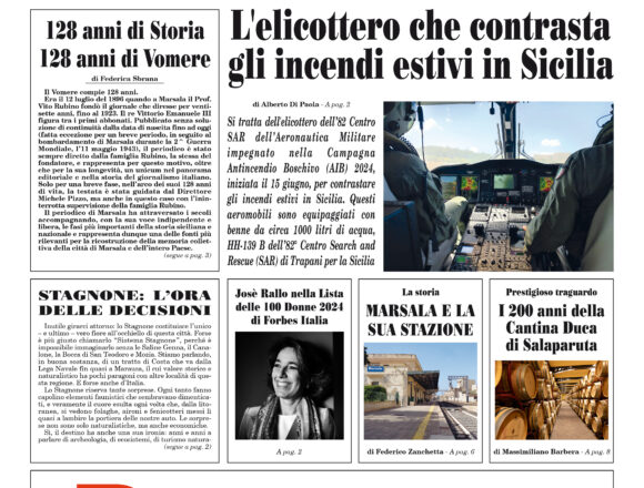 Siamo in edicola con il nuovo numero del Vomere
