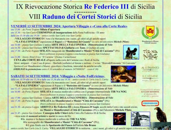 Erice Estate 2024: IX Festa Federicina Erice Estate 2024: IX Festa Federicina